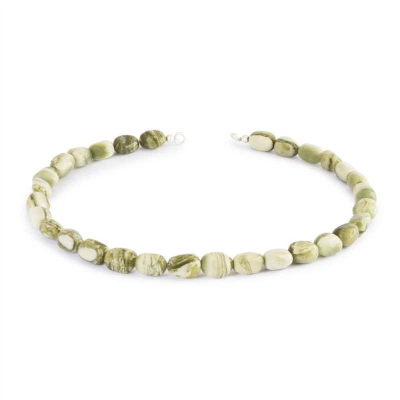 NASZYJNIK  Trollbeads, Green Yellow Calcite , 42cm