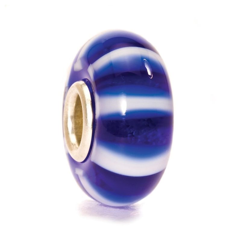 KORALIK Trollbeads, Blue Stripe Bead