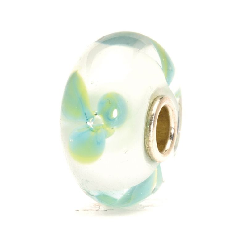 KORALIK Trollbeads, Ice Blue Flower
