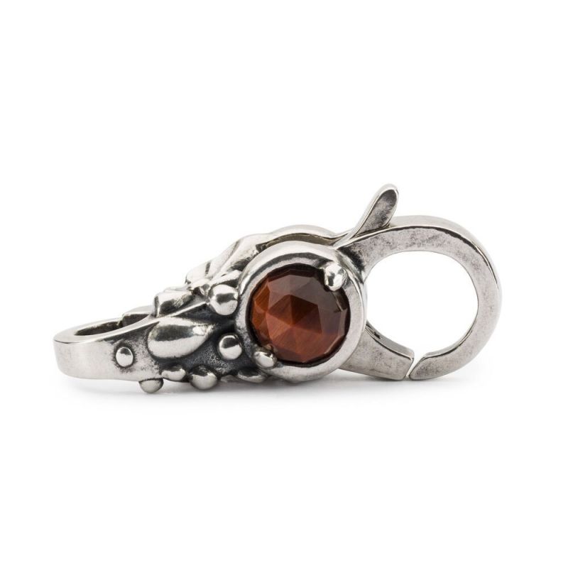 ZAPIĘCIE Trollbeads, Red Tiger Eye Lock