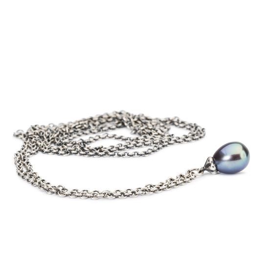 NASZYJNIK Trollbeads,Necklace with Peacock Pearl