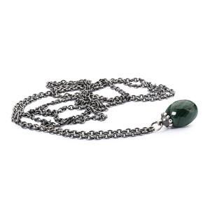 NASZYJNIK Trollbeads, Necklace with Malachite, 80
