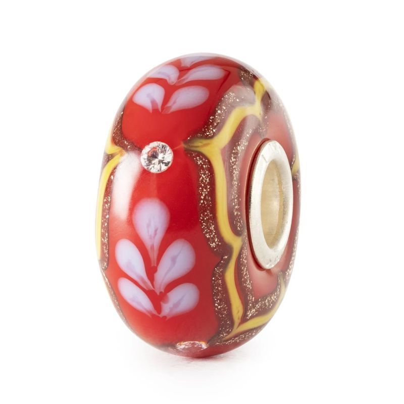 KORALIK Trollbeads, Crimson Silk Brilliance