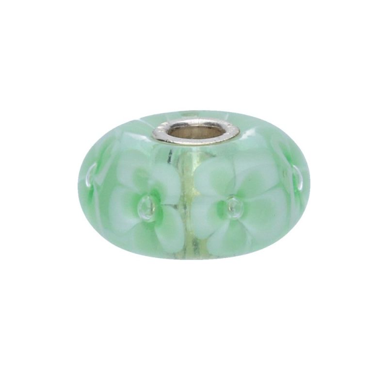 KORALIK Trollbeads, Light Green Flower