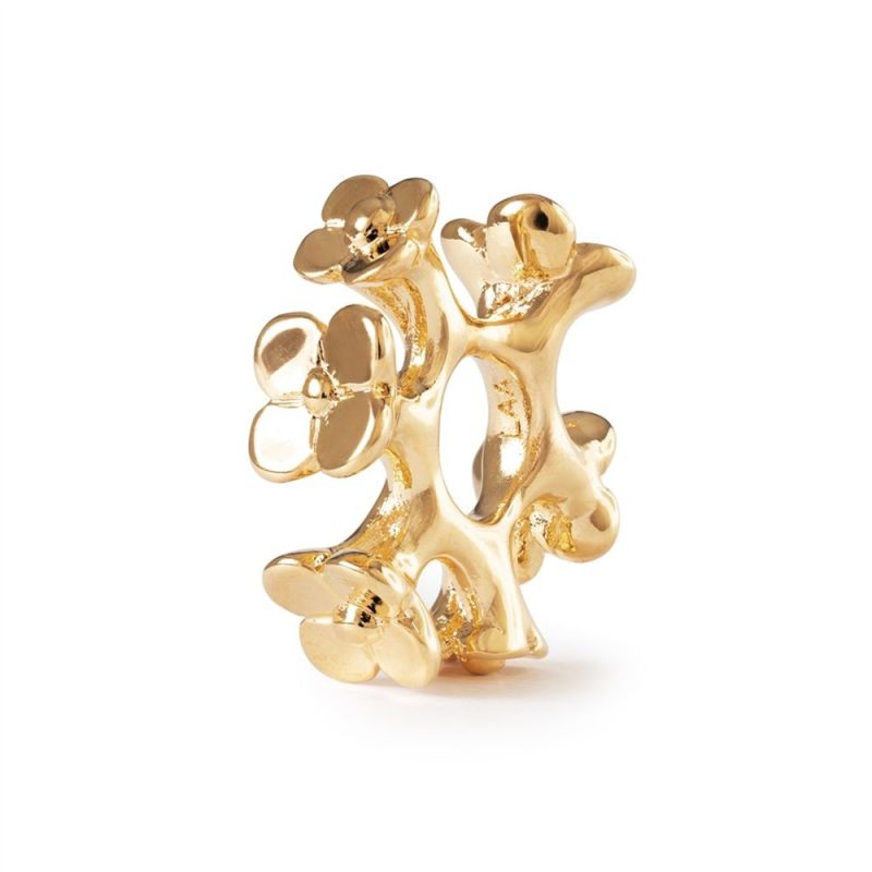 KORALIK  Trollbeads,Flower Crown, Gold Plated