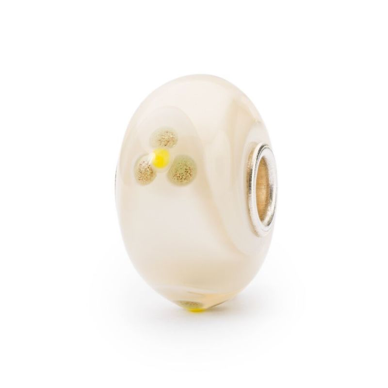 KORALIK Trollbeads, Ivory Flower Armadillo