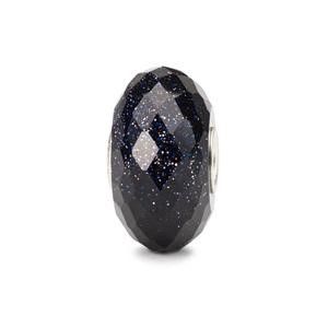 KORALIK Trollbeads, Faceted Blue Goldstone
