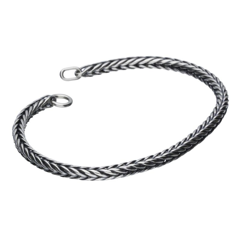 BRANSOLETA Trollbeads, Silver Bracelet, 17cm