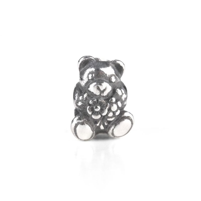 KORALIK Trollbeads, Teddy Bear with Flowers