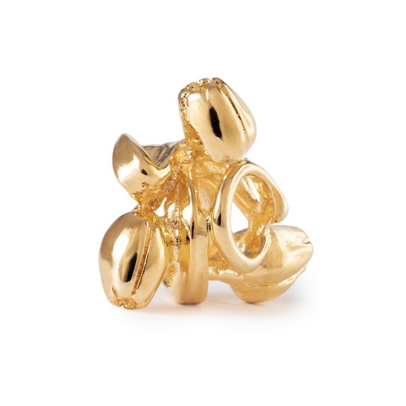 KORALIK  Trollbeads,Tulip of Optimism, Gold Plated