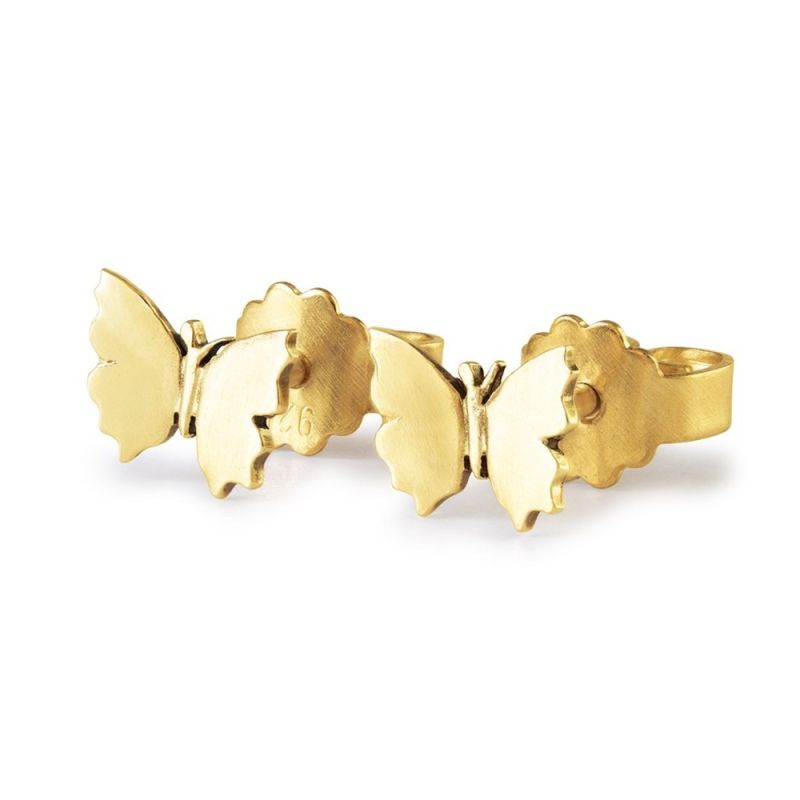 KOLCZYKI  Trollbeads, Flutter Tiny Studs, Gold Pla