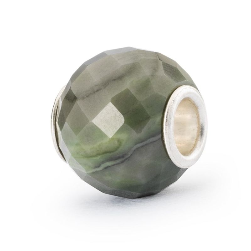 KORALIK Trollbeads, Round Green Calcite Facet