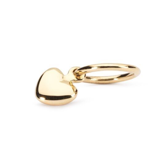 KORALIK  Trollbeads, Mini Heart, Gold