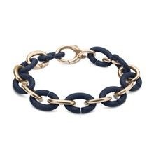 bransoleta, STEEL BLUE HALF bronze bracelet