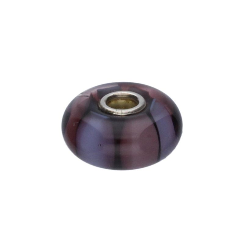 KORALIK Trollbeads, Purple Stripes