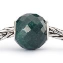 KORALIK Trollbeads, Round Green Chalcedony Facet