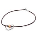 NASZYJNIK ZE SKÓRY Trollbeads, Brown, 45 cm