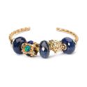 BRANSOLETA Trollbeads,Twisted Gold Plated Bangle S