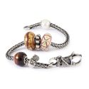 KORALIK Trollbeads, Round Red Tiger Eye