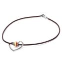 NASZYJNIK ZE SKÓRY Trollbeads, Brown, 50 cm