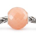 KORALIK Trollbeads, Round Feldspar Moonstone Facet