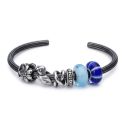 KORALIK Trollbeads, Blue Stripe Bead