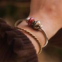 KORALIK Trollbeads, Crimson Silk Brilliance