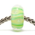 KORALIK Trollbeads, Green Stripe Bubble