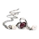 NASZYJNIK Trollbeads, Necklace With White Pearl,80
