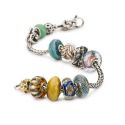 KORALIK Trollbeads, Blue Grooves Bead