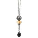NASZYJNIK Trollbeads, Necklace with Black Onyx 70