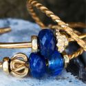 BRANSOLETA Trollbeads,Twisted Gold Plated BangleXS