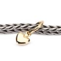 KORALIK  Trollbeads, Mini Heart, Gold