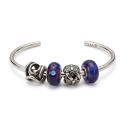 BRANSOLETA Trollbeads, Amethyst Power Bangle M