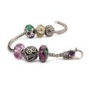 ZAPIĘCIE Trollbeads, Purple & Green Lock