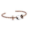 BRANSOLETA Trollbeads, Twisted Copper Bangle, XXS