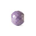 KORALIK Trollbeads, Round Purple Jade Facet