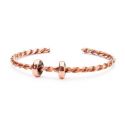 BRANSOLETA Trollbeads, Twisted Copper Bangle, XXS