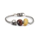 KORALIK Trollbeads, Jumbo Round Red Tiger Eye