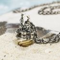 ZAWIESZKA Trollbeads, Sandcastle Pendant