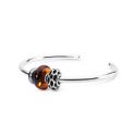KORALIK  Trollbeads, Beehive Spacer