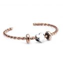 BRANSOLETA Trollbeads, Twisted Copper Bangle, M