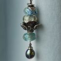NASZYJNIK Trollbeads, Necklace with Peacock Pearl 