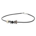 NASZYJNIK ZE SKÓRY Trollbeads, Black, 42 cm