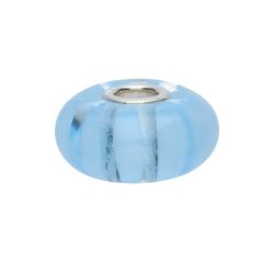 KORALIK Trollbeads, Light Blue Stripe