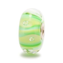 KORALIK Trollbeads, Green Stripe Bubble