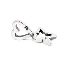 element, STAR & HEART, double silver link