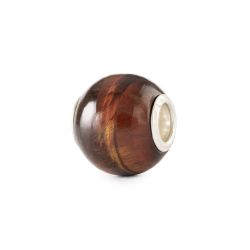 KORALIK Trollbeads, Round Red Tiger Eye