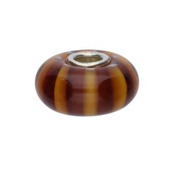 KORALIK Trollbeads, Brown Stripe