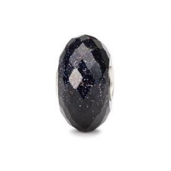 KORALIK Trollbeads, Faceted Blue Goldstone